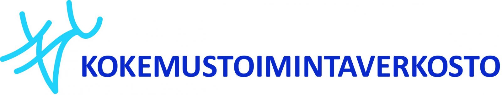 Kokemustoimintaverkoston logo Kokemustoimintaverkoston sininen logo